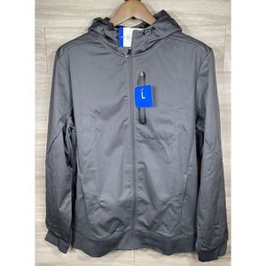 Mondetta Softshell Jacket Mens Large Full Zip Hooded Outdoor Project Gray NWT